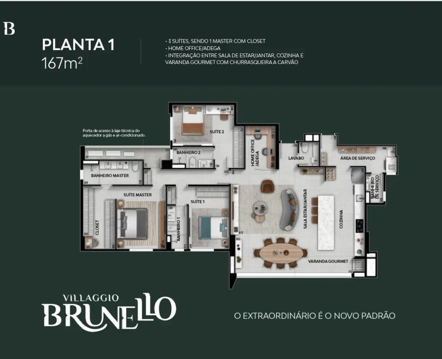 VILLAGGIO BRUNELLO no Duque de Caxias, Cuiabá