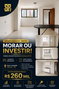 Apartamento com 1 Quarto para alugar, 30m² no Boa Viagem, Recife