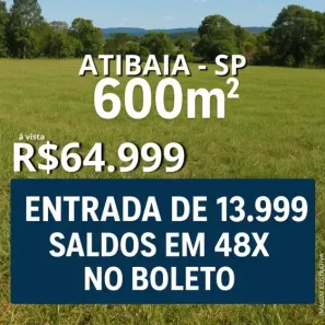 Lote/Terreno à venda, 600m² no Portão, Atibaia