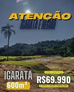 Lote/Terreno à venda, 600m² no Centro, Igaratá