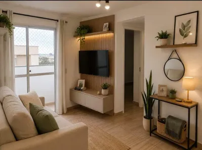 Apartamento com 2 Quartos para alugar, 47m² no Cidade Morumbi, São José dos Campos