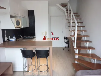 Flat com 1 Quarto para alugar, 45m² no Cidade Monções, São Paulo