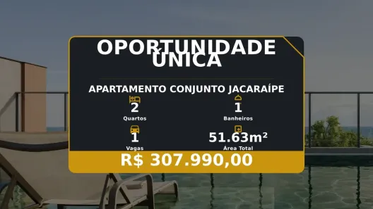 Apartamento com 2 Quartos à venda, 51m² no Conjunto Jacaraípe, Serra