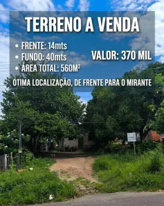 Lote/Terreno à venda, 560m² no Calungá, Boa Vista