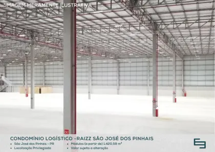 Galpão/Depósito/Armazém para alugar, 2059m² no Arujá, São José dos Pinhais
