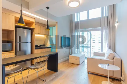 Apartamento com 1 Quarto para alugar, 47m² no Vila Nova Conceição, São Paulo