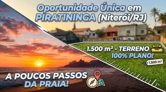 Lote/Terreno à venda, 1500m² no Piratininga, Niterói