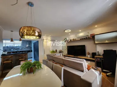 Apartamento com 3 Quartos à venda, 102m² no Ponta da Praia, Santos