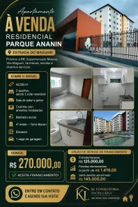 Apartamento com 2 Quartos à venda, 43m² no Centro, Ananindeua