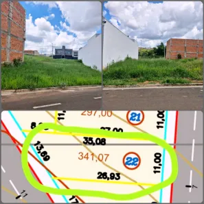 Lote/Terreno à venda, 341m² no Jardim Botânico, Franca