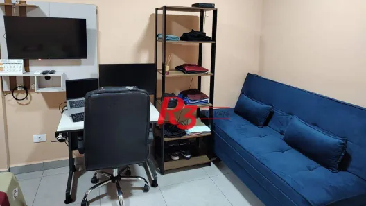 Kitnet com 1 Quarto para alugar, 26m² no Gonzaga, Santos