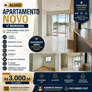 Apartamento com 2 Quartos para alugar, 30m² no Novo Aleixo, Manaus