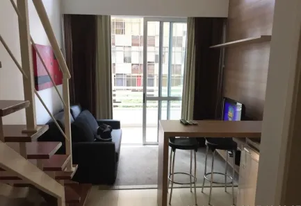 Flat com 1 Quarto para alugar, 40m² no Cidade Monções, São Paulo
