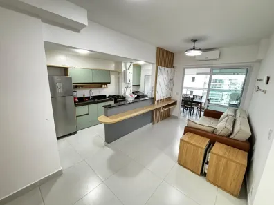 Apartamento com 2 Quartos para alugar, 74m² no Vila Alzira, Guarujá