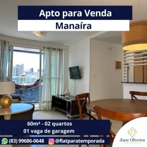 Apartamento com 2 Quartos à venda, 60m² no Manaíra, João Pessoa