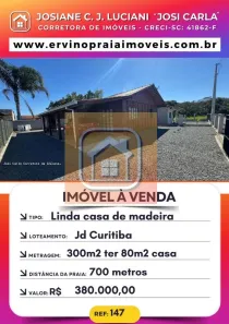 Casa com 2 Quartos à venda, 80m² no Praia do Ervino, São Francisco do Sul