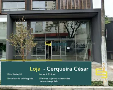 Ponto Comercial para alugar, 1329m² no Cerqueira César, São Paulo
