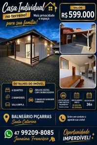 Casa com 2 Quartos à venda, 150m² no , Balneário Piçarras