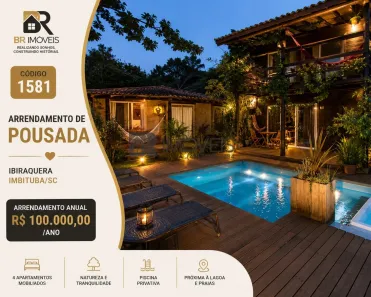 Imóvel Comercial com 7 Quartos para alugar, 220m² no Ibiraquera, Imbituba
