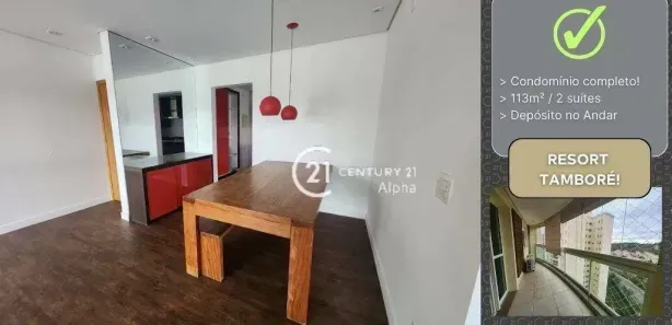Apartamento com 2 Quartos à venda, 113m² no Tamboré, Santana de Parnaíba