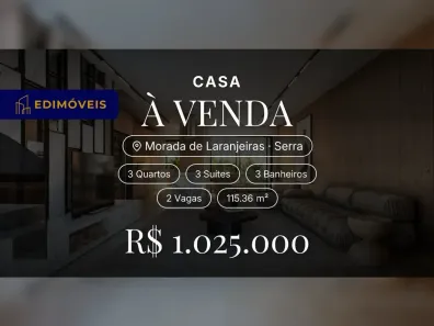Casa com 3 Quartos à venda, 115m² no Morada de Laranjeiras, Serra