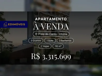 Apartamento com 3 Quartos à venda, 110m² no Praia do Canto, Vitória
