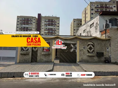 Casa com 3 Quartos para alugar, 203m² no Flores, Manaus
