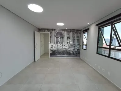 Sala Comercial para alugar, 46m² no Macuco, Santos