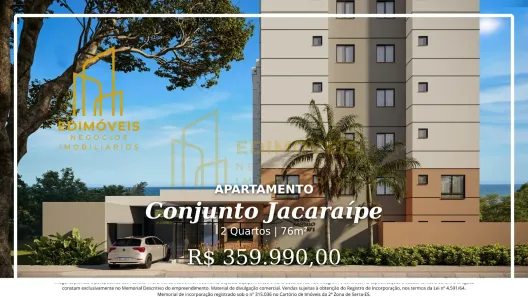 Apartamento com 2 Quartos à venda, 76m² no Conjunto Jacaraípe, Serra
