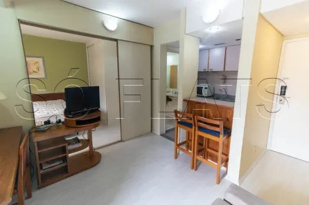 Apartamento com 1 Quarto para alugar, 25m² no Moema, São Paulo