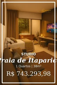 Apartamento com 1 Quarto à venda, 38m² no Praia de Itaparica, Vila Velha