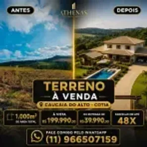 Lote/Terreno à venda, 1000m² no dos Mendes (Caucaia do Alto), Cotia