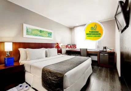 Flat com 1 Quarto à venda, 21m² no Chácara Santo Antônio (Zona Sul), São Paulo