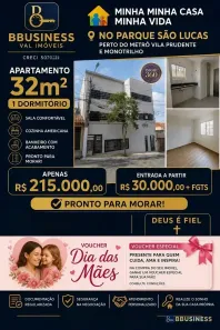Apartamento com 1 Quarto à venda, 32m² no Parque São Lucas, São Paulo