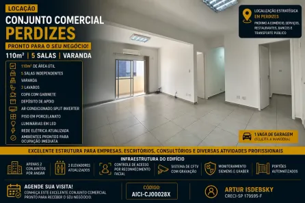 Sala Comercial para alugar, 110m² no Perdizes, São Paulo