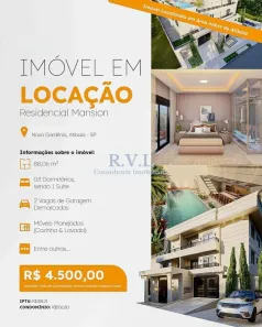 Apartamento com 3 Quartos para alugar, 88m² no Nova Gardênia, Atibaia