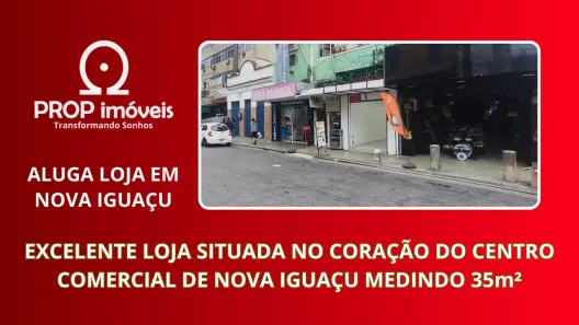 Ponto Comercial para alugar, 35m² no Centro, Nova Iguaçu