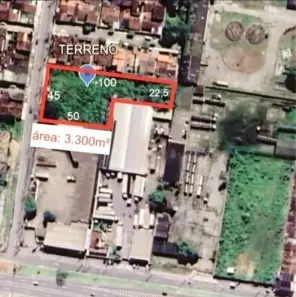 Lote/Terreno à venda, 3300m² no Santos Dumont, Maceió