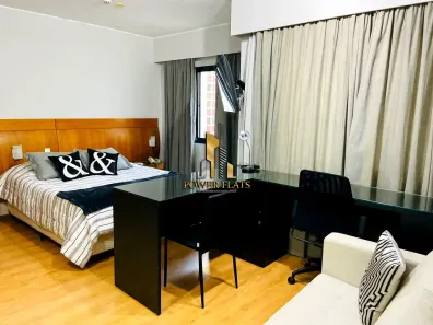 Flat com 1 Quarto para alugar, 40m² no Indianópolis, São Paulo