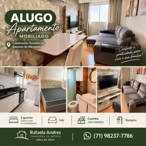 Apartamento com 2 Quartos para alugar, 45m² no Catu de Abrantes (Abrantes), Camaçari
