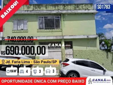 Sobrado com 4 Quartos à venda, 156m² no Jardim Faria Lima, São Paulo