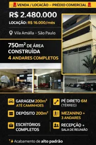 Prédio Comercial à venda, 750m² no Vila Amália (Zona Norte), São Paulo