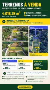 Lote/Terreno à venda, 4016m² no Mombaça, São Roque