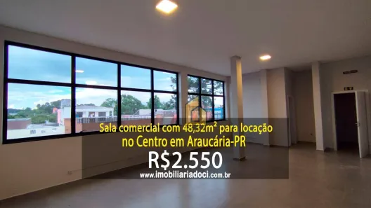 Sala Comercial para alugar, 48m² no Centro, Araucária