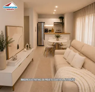 Apartamento com 2 Quartos à venda, 41m² no Bom Jesus, Campo Largo