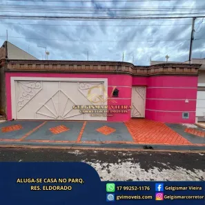 Casa com 3 Quartos para alugar, 250m² no Parque Residencial Eldorado, Bebedouro