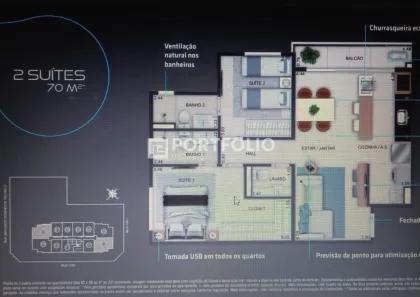 Apartamento com 2 Quartos à venda, 67m² no Setor Pedro Ludovico, Goiânia
