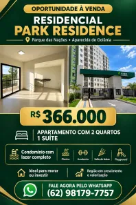 Apartamento com 2 Quartos à venda, 54m² no Parque das Nações, Aparecida de Goiânia
