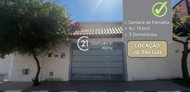 Casa com 3 Quartos para alugar, 155m² no Jardim São Luís, Santana de Parnaíba