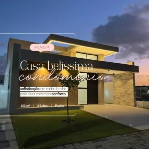 Casa de Condomínio com 3 Quartos à venda, 103m² no Muçumagro, João Pessoa